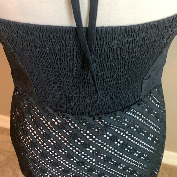 WHBM Black Eyelet summer dress size 4 - Picture 4 of 6